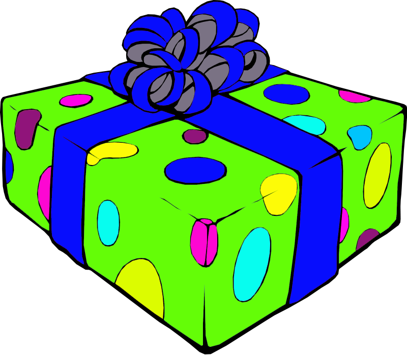 Gift B Image - Happy Birthday Clip Art Presents - Png Download (800x699), Png Download