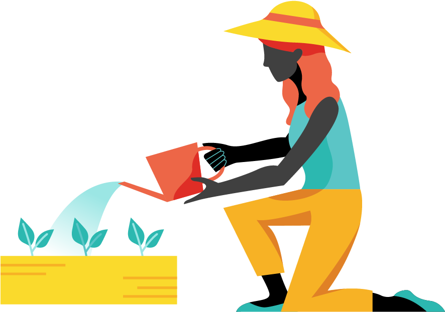 Gardening - Illustration Clipart (1000x1000), Png Download