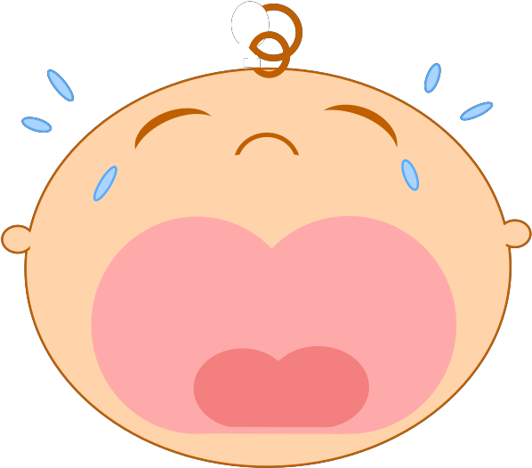 Download Clipart Free Download Customised Happy Th - Baby Crying Clip Art - Png Download (600x528), Png Download