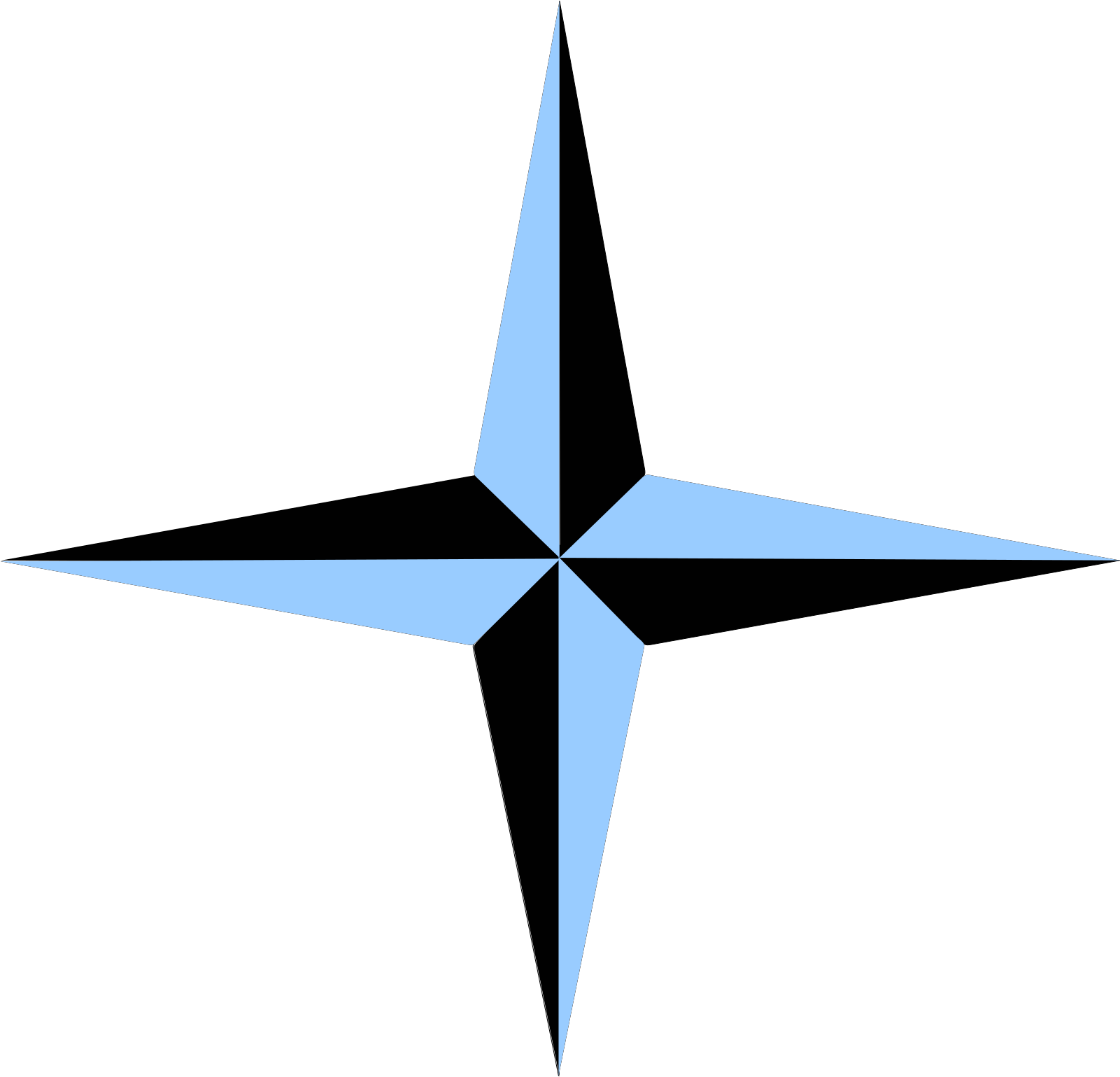 Blue And Black Compass Svg Clip Arts 600 X 576 Px - Png Download (600x576), Png Download