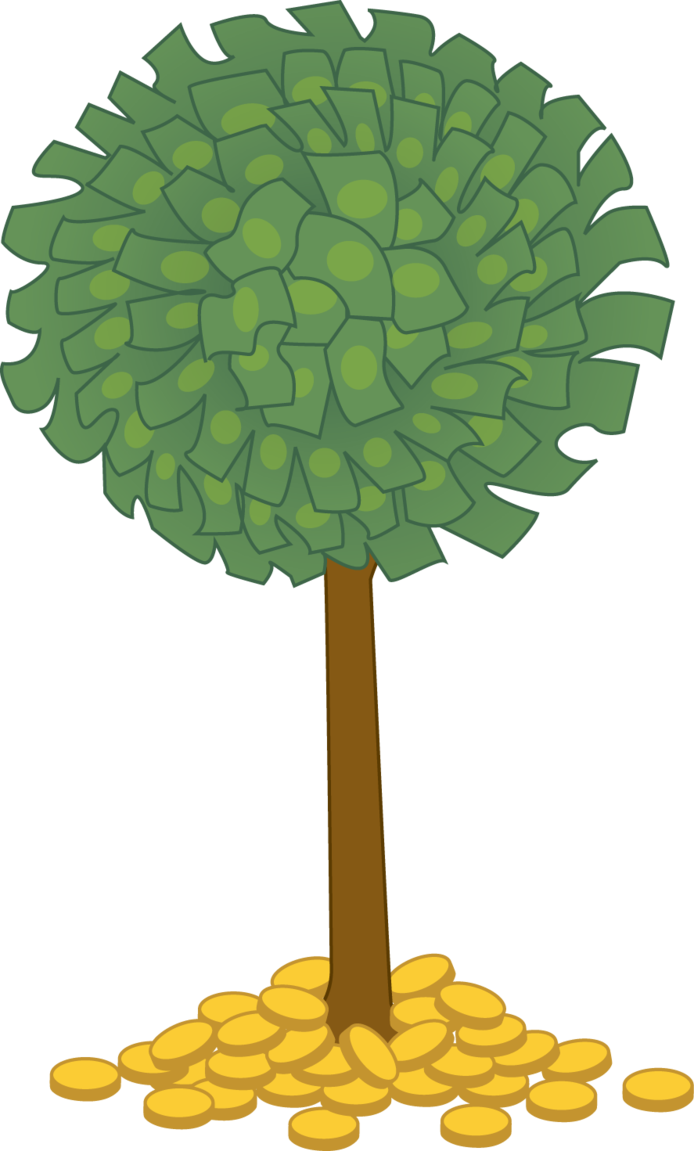Money Tree Clip Art - Money Tree Clipart Png Transparent Png (694x1151), Png Download