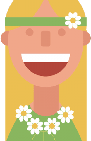 Hippie Clipart Hippie Woman - Png Download (640x480), Png Download