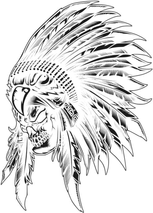 War Bonnet Indigenous Peoples Of The Americas Headgear - Sketch Clipart (530x750), Png Download