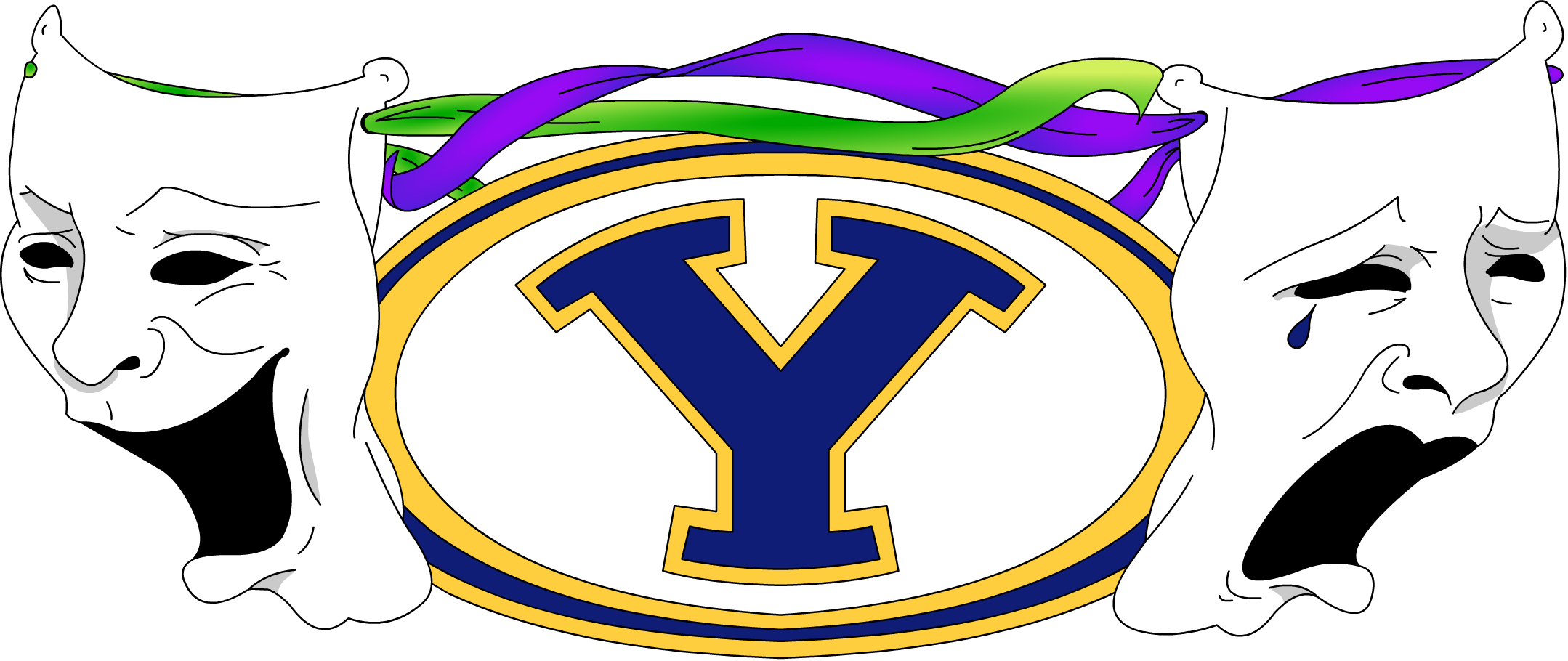 Welcome To Thunderbird Theatre - Yucaipa High School Clipart (2158x910), Png Download