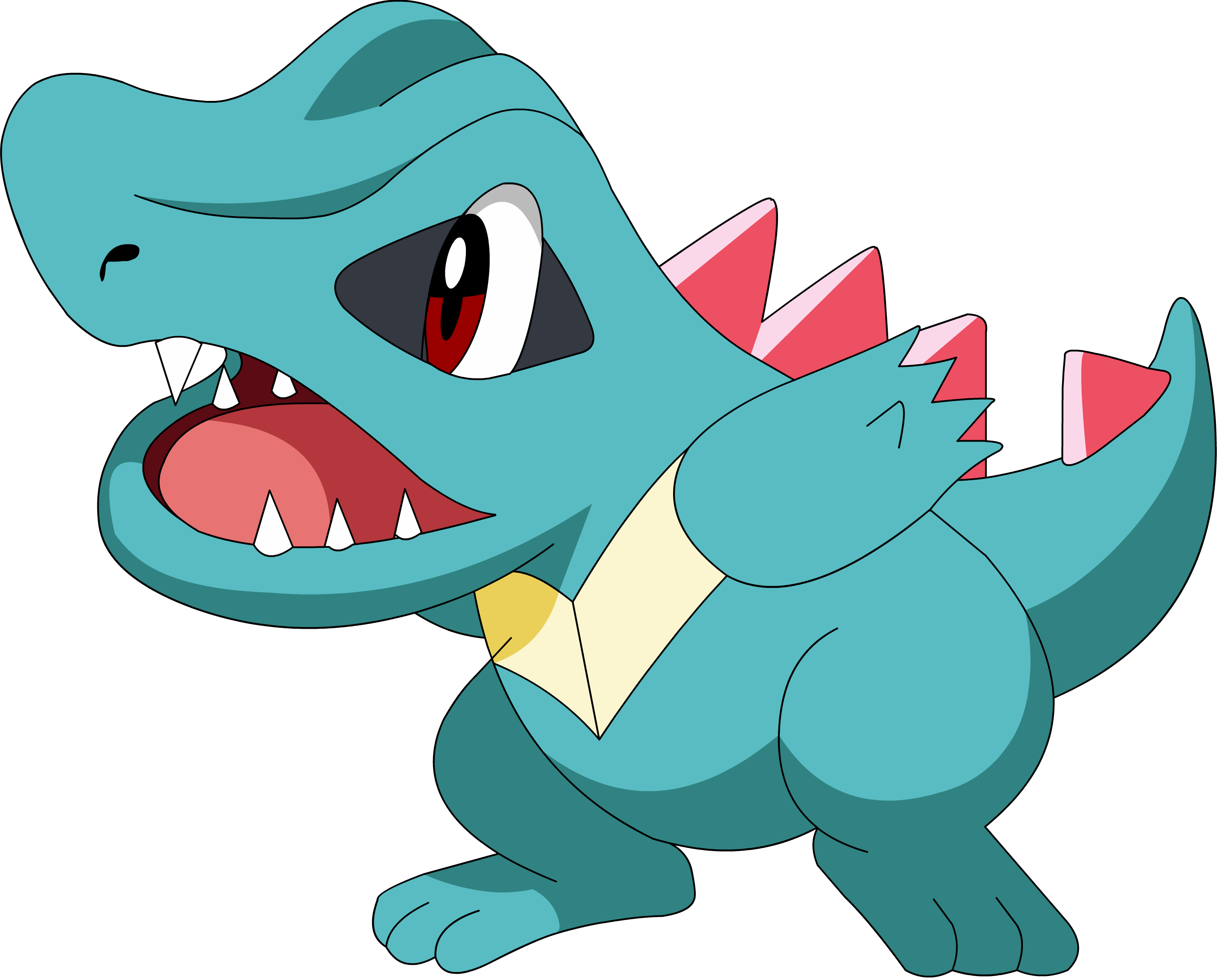 Totodile By Pokesafari - Pokemon Totodile Clipart (2742x2204), Png Download