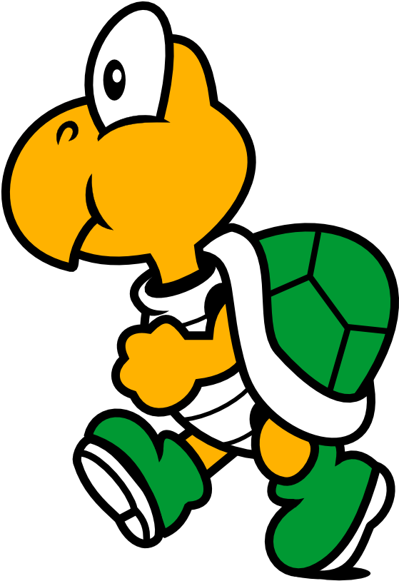 Boo - Koopa Troopa Clipart (671x880), Png Download