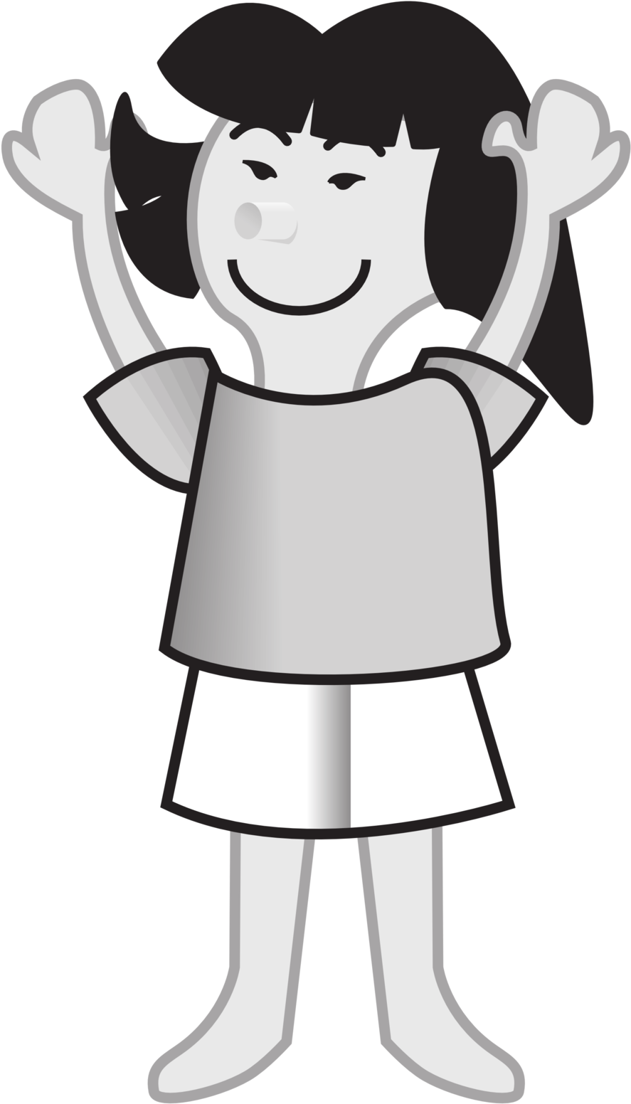 Space Page 21 Asian Girl - Cartoon Clipart (958x2013), Png Download