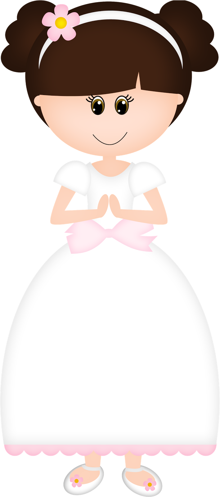 Religious - Desenho De Daminha De Honra Clipart (715x1600), Png Download