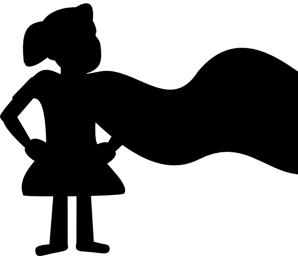 This Free Clip Arts Design Of Small Girl Superhero - Png Download (600x516), Png Download