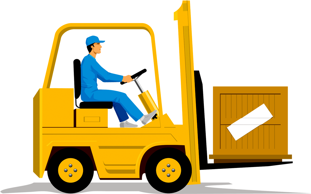 Image Clip Art Carro Transprent Png Free Download - Forklift Clipart Png Transparent Png (1024x768), Png Download