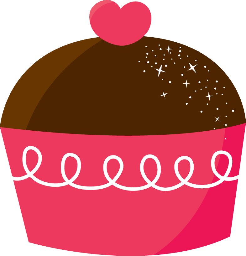 Icecream Clipart Valentine - Cupcake Animated - Png Download (785x817), Png Download