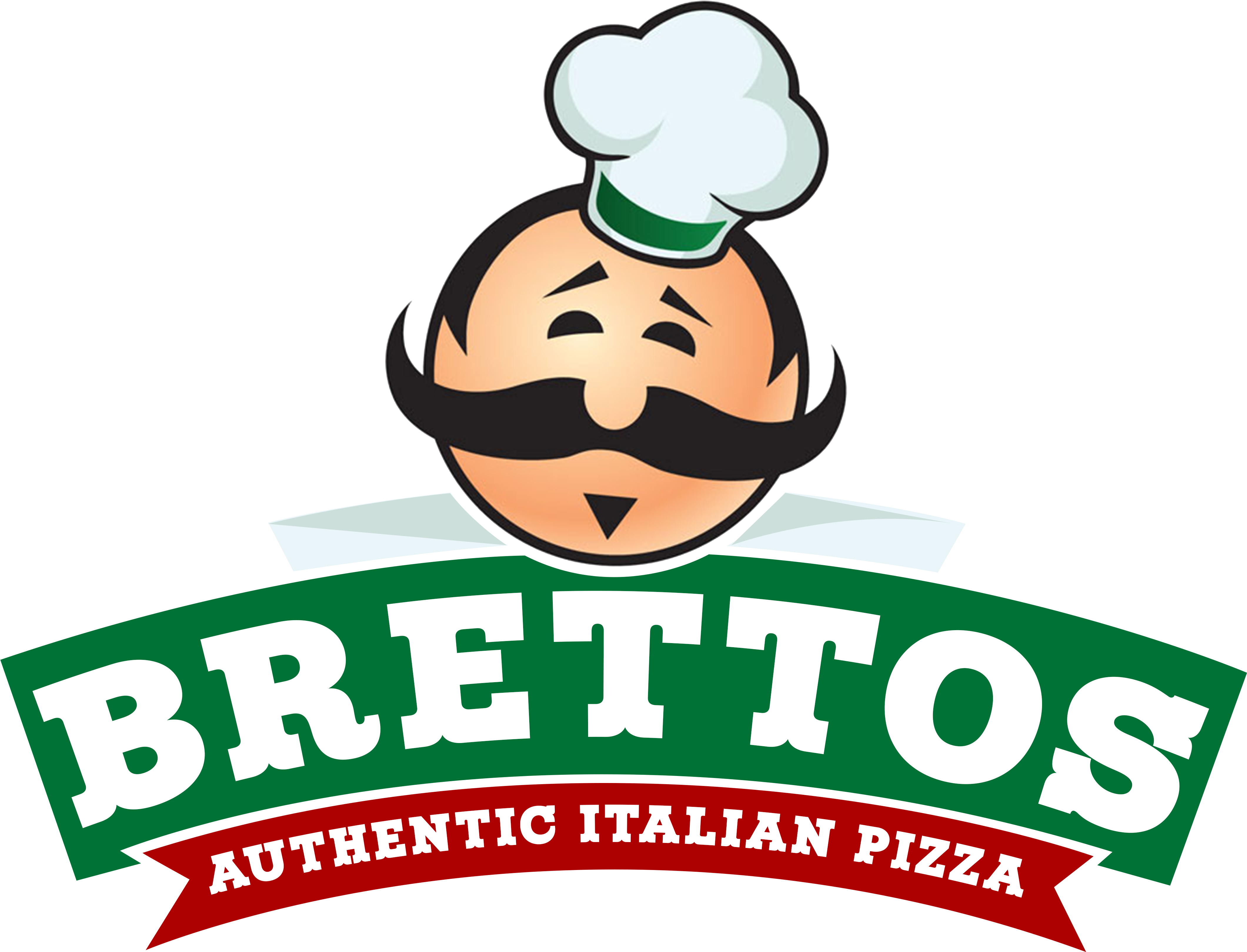 Brettos Authentic Italian Menu - Pizza Clipart (5000x3350), Png Download