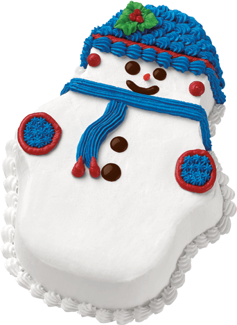 Carvel Snowman Ice Cream Cake Clipart (600x600), Png Download