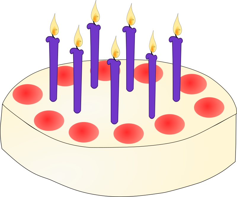 Medium Image - Birthday Cake Clipart (800x665), Png Download