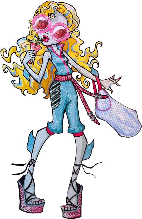Lagoona Blue - Monster High Fashion Pack Lagoona Clipart (490x750), Png Download