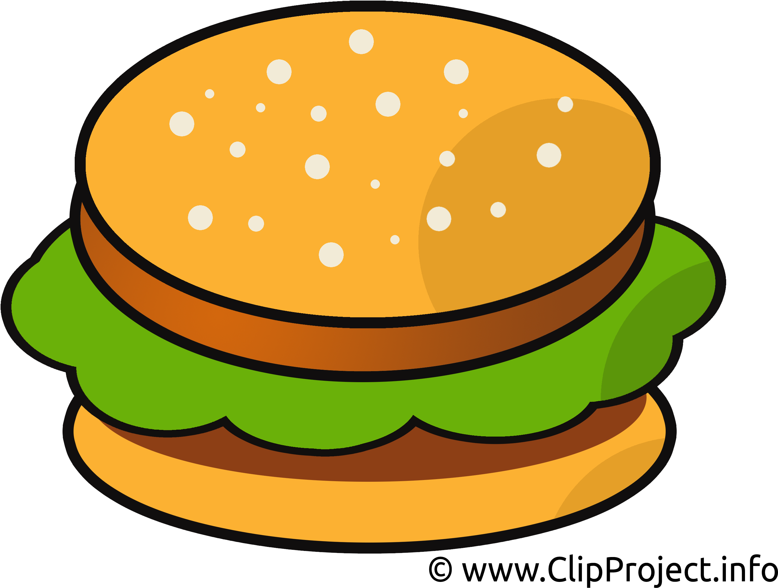 Bilder Essen Clipart 5 By Alex - Hamburger Clipart With Face - Png Download (2835x2208), Png Download