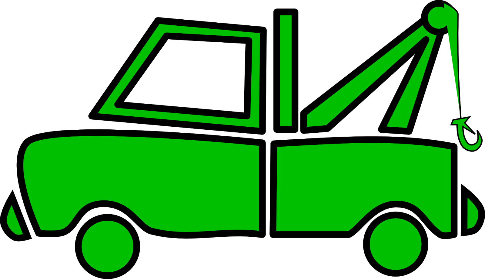 Auf Gerader Strecke Wollte Eine 43 Jährige Vw Caddy - Tow Truck Pumpkin Carving Clipart (1600x923), Png Download