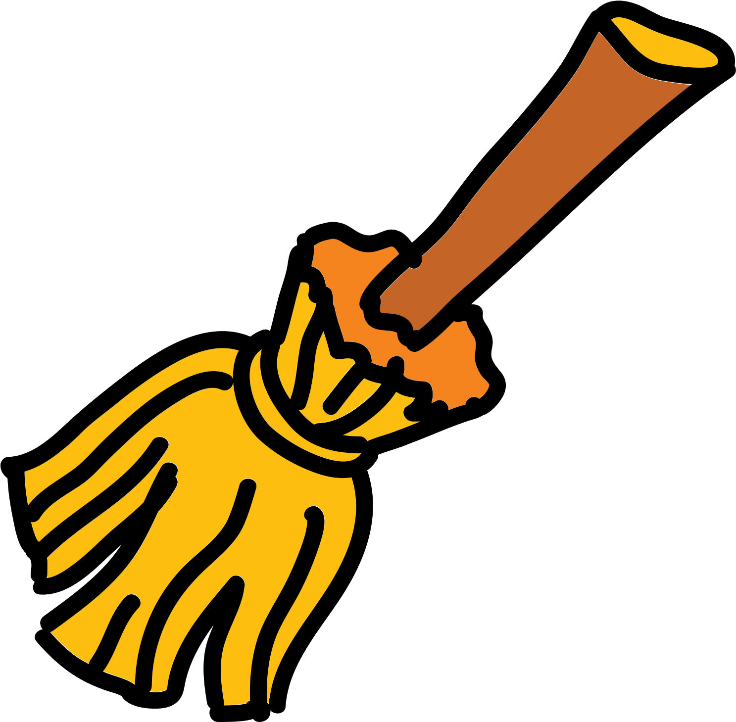 Hexenbesen Icon - Escoba De Bruja Png Clipart (1600x1600), Png Download