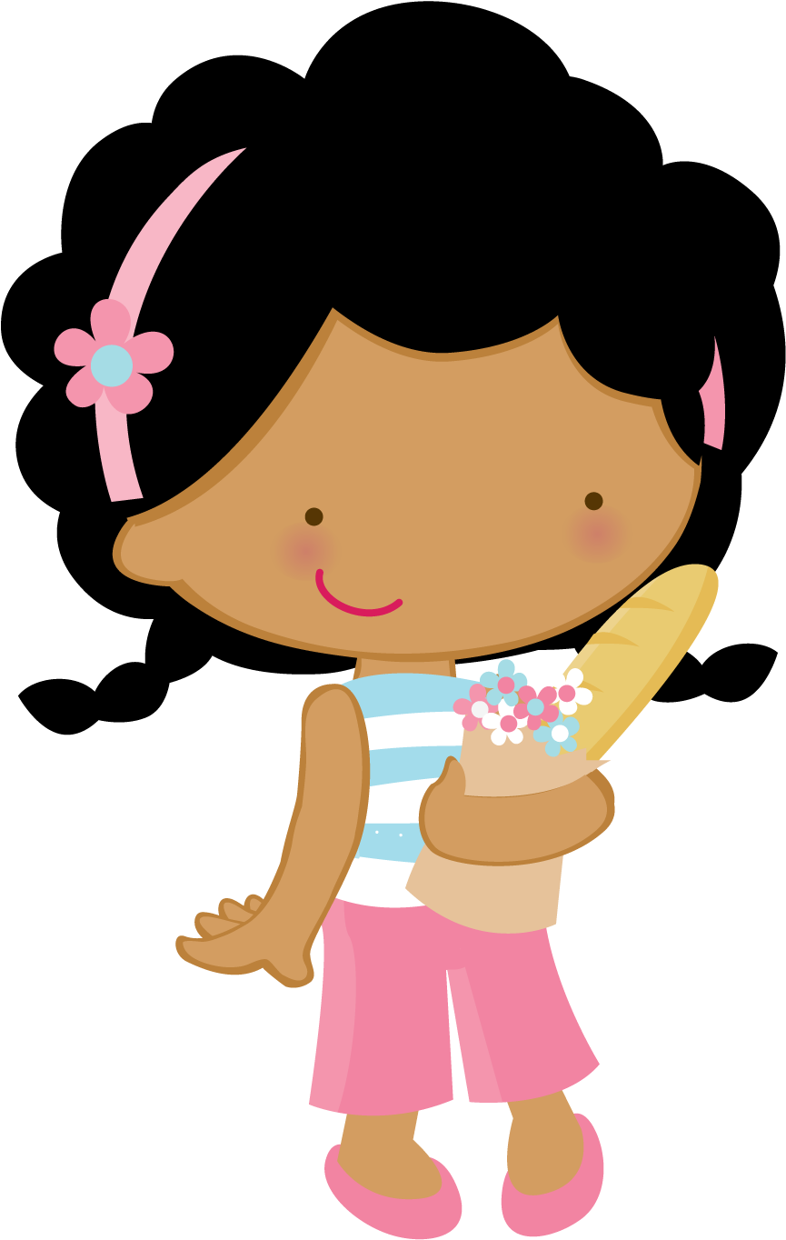 Cute Clipart, Cute Images, Clips, Cute Cartoon, Cute - Menina Confeiteira Vetor Png Transparent Png (997x1540), Png Download