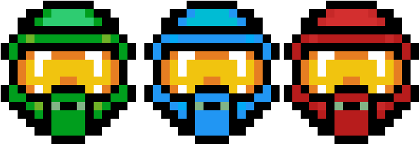 Halo Masks - Perle A Repasser Halo Clipart (600x600), Png Download