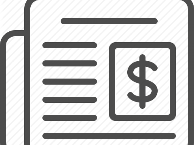 Newspaper Clipart Business News - Finance News Icon - Png Download (640x480), Png Download