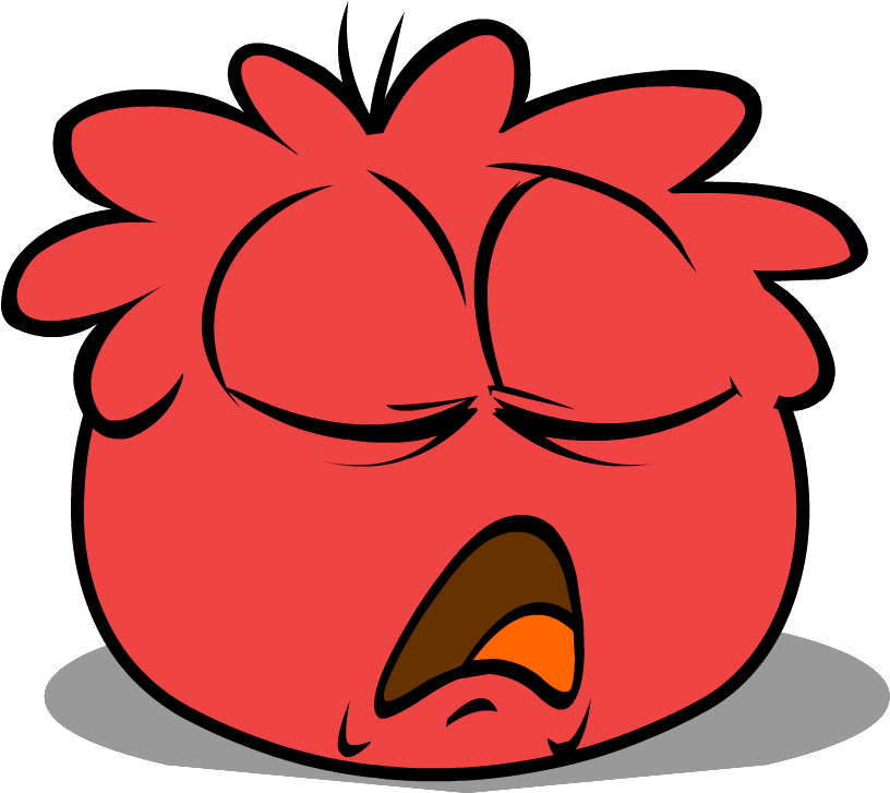 Elephant Clipart Red - Club Penguin Puffle Gum - Png Download (869x750), Png Download