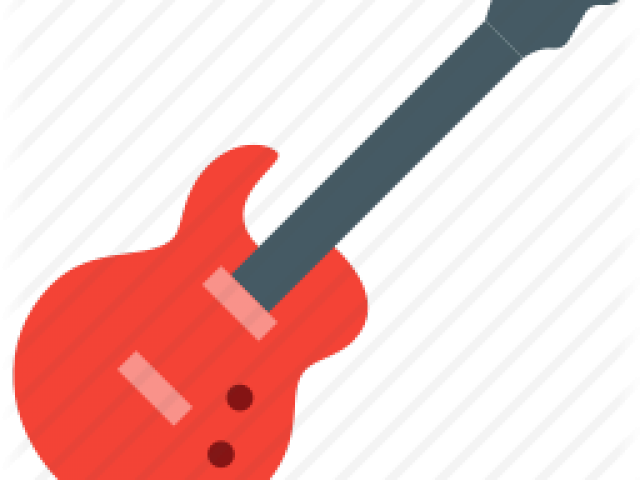 Bass Guitar Clipart Rock And Roll Guitar - Illustration - Png Download (640x480), Png Download