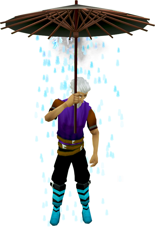 Bad Weather Umbrella - Bad Weather Umbrella Rs3 Clipart (519x758), Png Download