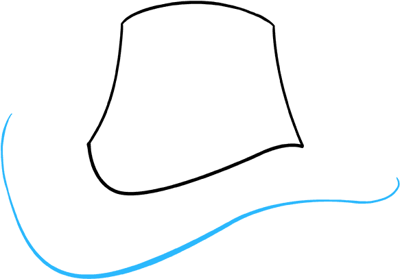 How To Draw Cowboy Hat - Cowboy Hat Clipart (680x678), Png Download