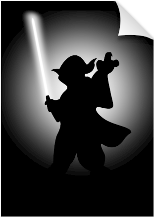 Yoda Png - Silhouette Of Yoda Clipart (674x516), Png Download