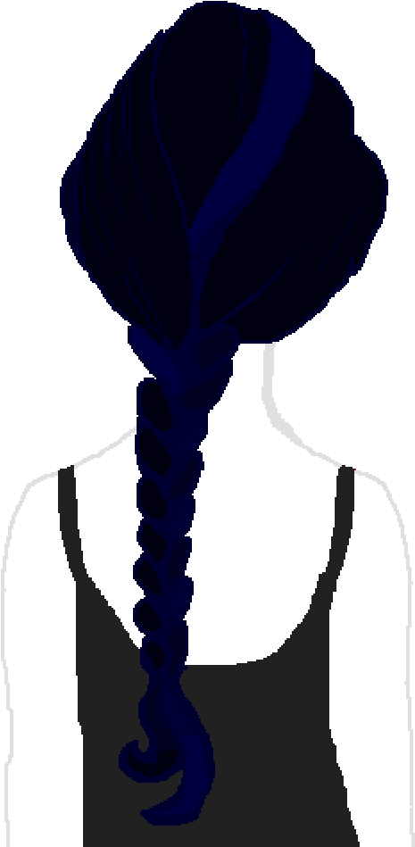 Misty Cage With Her Hair Up In A Braid - Illustration Clipart (1000x1000), Png Download