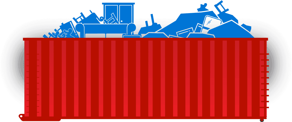 Dumpster Yard Roll Off Clipart , Png Download - Dumpster Clip Art Transparent Png (1112x465), Png Download