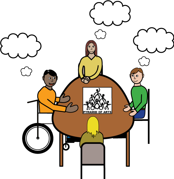 This Means Taking Part In Running The Group As Well - Cartoon Clipart (583x601), Png Download
