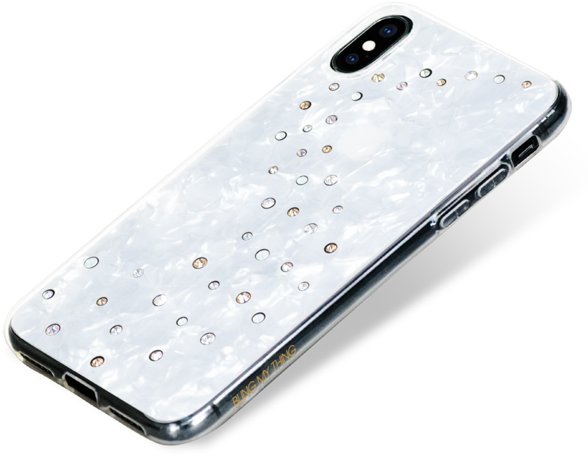 Milky Way ᛫ Pearl White ᛫ Clip On Double Layered Tpu - Iphone Xs - Png Download (850x850), Png Download