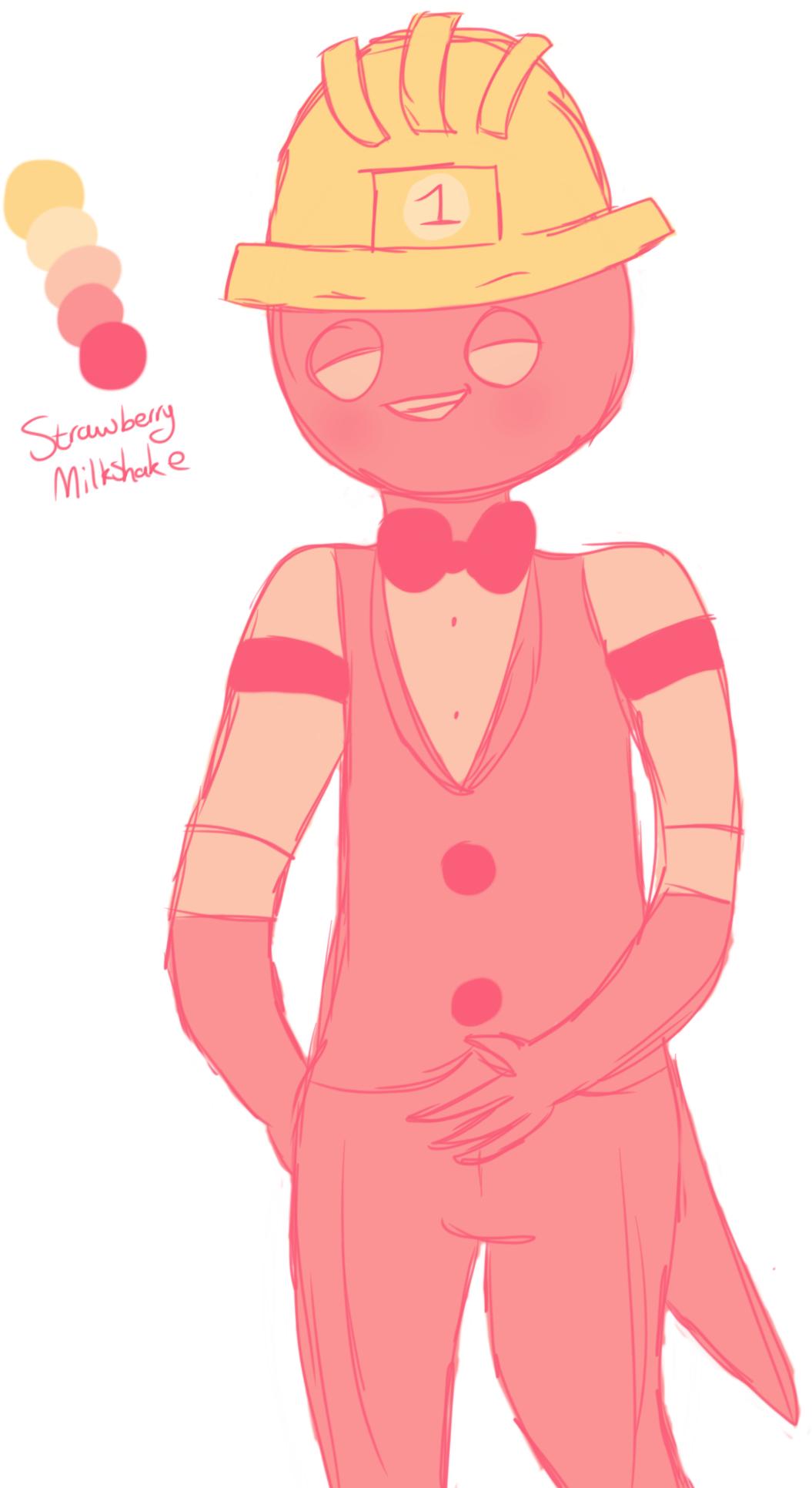 Itchy In The Strawberry Milkshake Color Palette As - Cartoon Clipart (1536x2048), Png Download