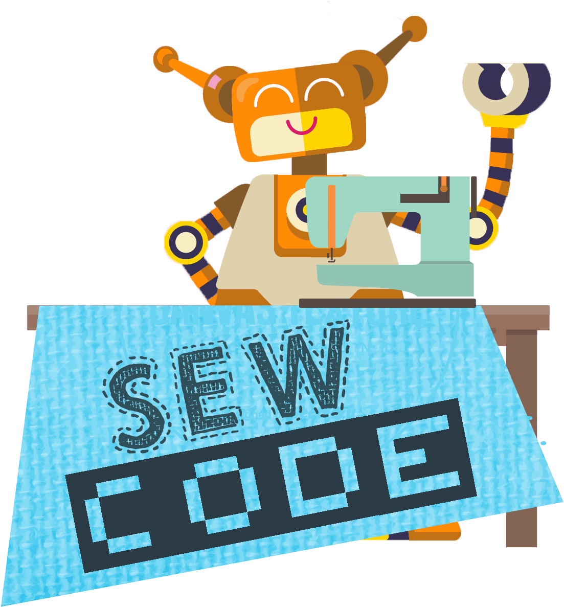 Sewing And Coding Summer Program - Illustration Clipart (1245x1324), Png Download
