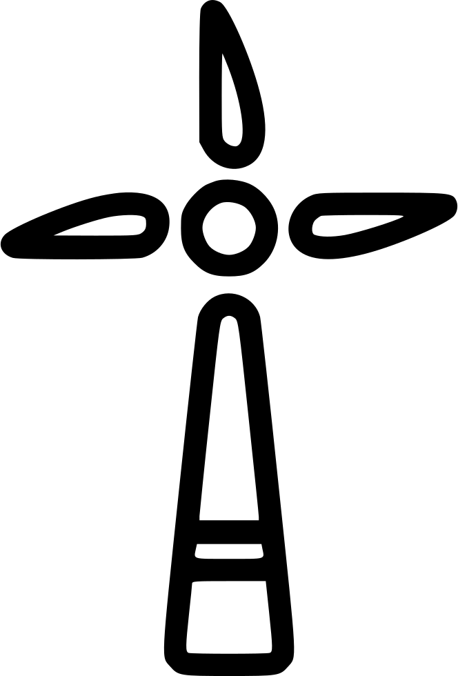 Windmill Svg Png Icon Free Download 533743 Onlinewebfonts Clipart (664x980), Png Download