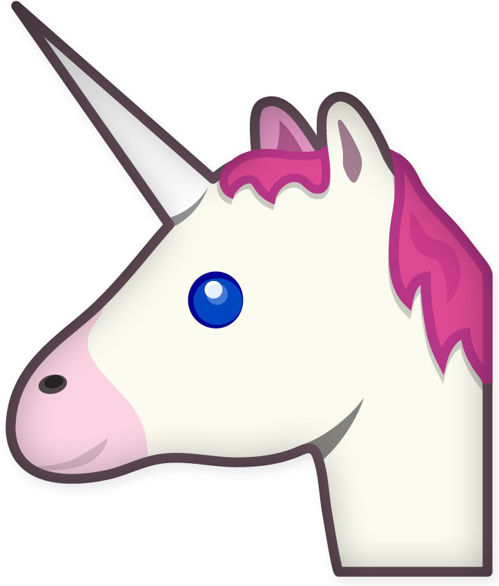 Unicorn Profile Emoji - Emoji Unicórnio Png Clipart (742x868), Png Download