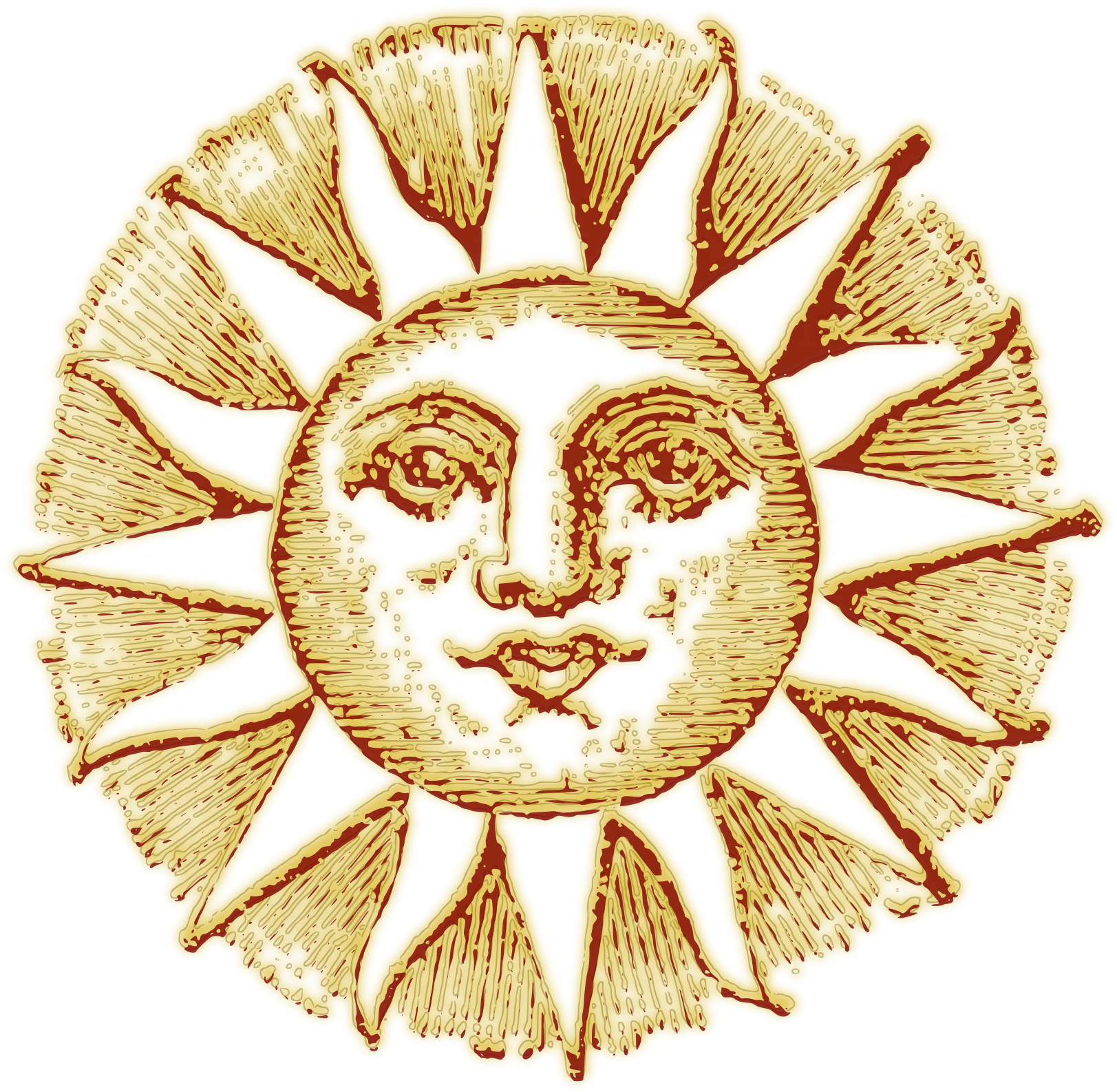 This Free Icons Png Design Of Vintage Sun Clipart (1697x2400), Png Download