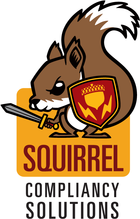 Squirrel Compliancy Solutions Logo Vertical Light Final Clipart (500x804), Png Download
