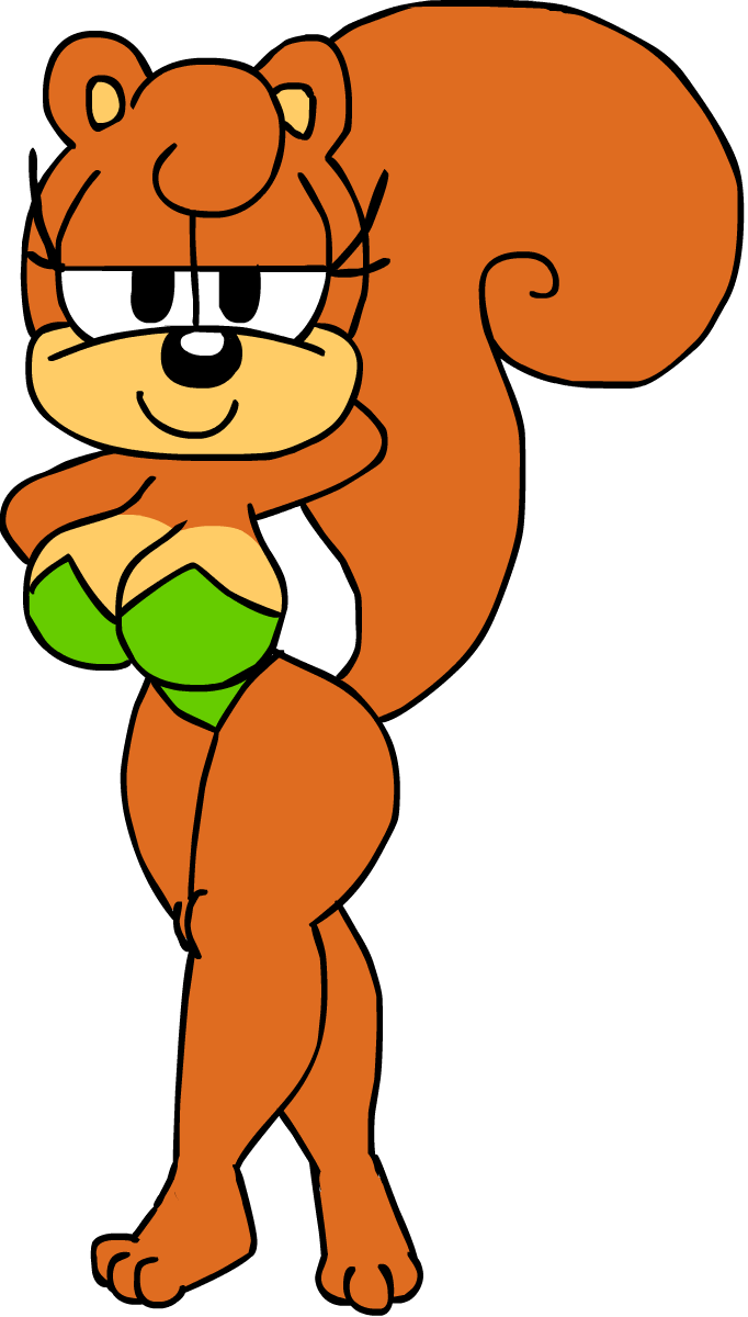 Suzy Squirrel - Cartoon Clipart (682x1200), Png Download