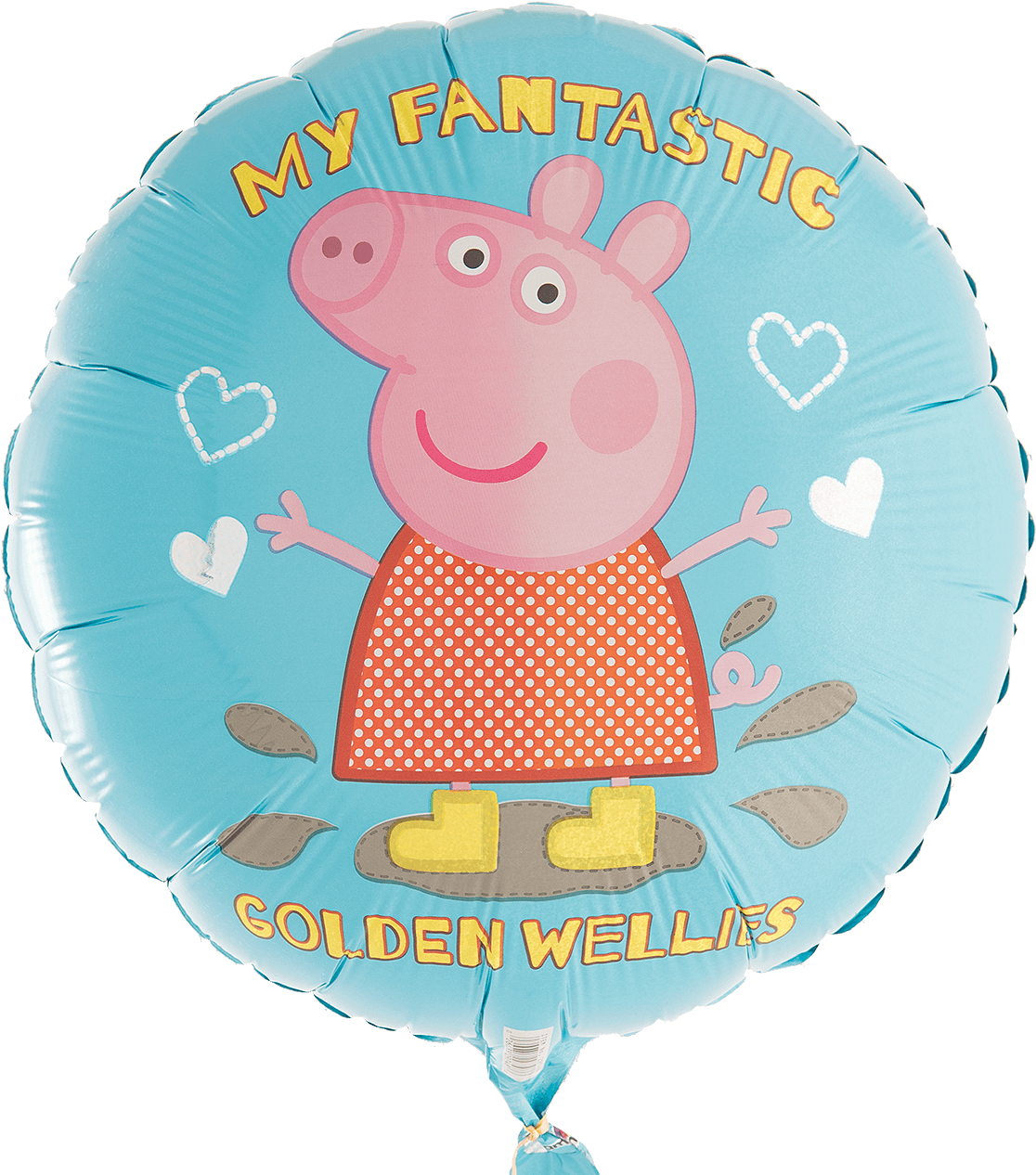 Peppa's Fantastic ~golden Wellies - Balloon Clipart (1367x1367), Png Download