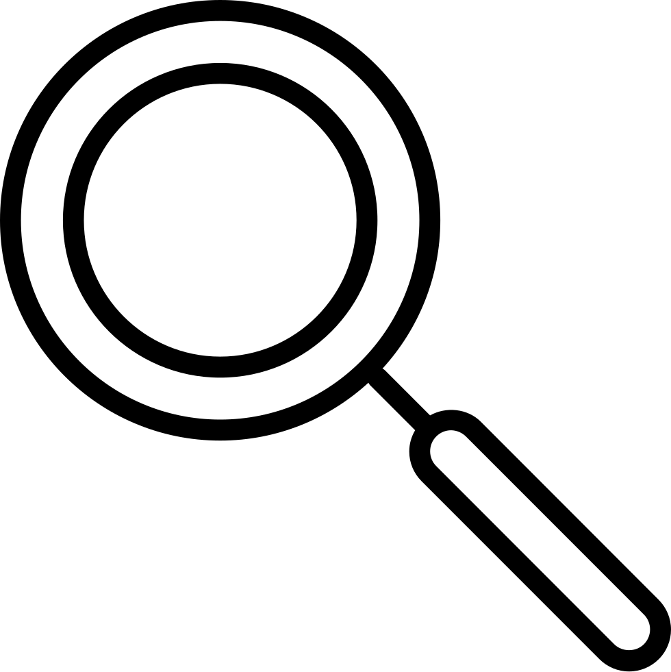 Magnifying-glass Search Glass Magnifier Lookup Comments - Circle Clipart (980x981), Png Download