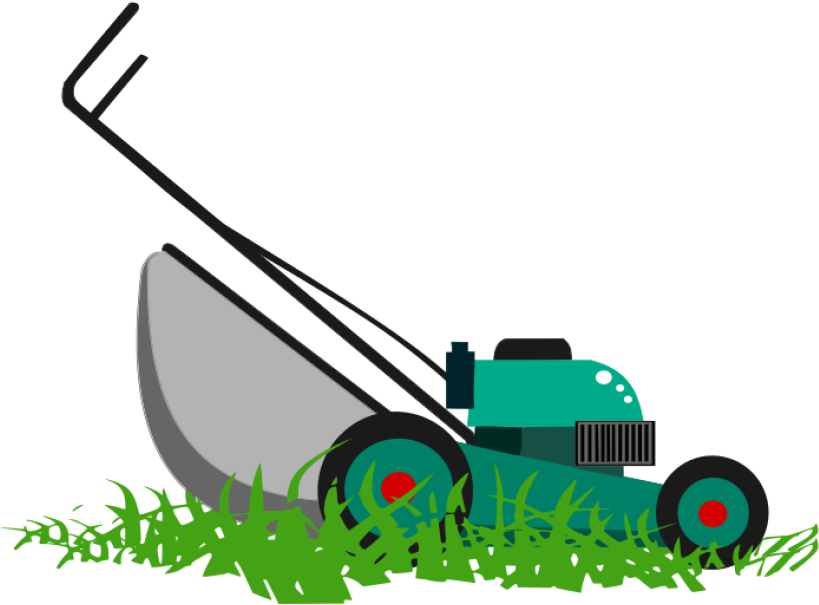 Landescape - Lawn Mower Clipart (1219x640), Png Download