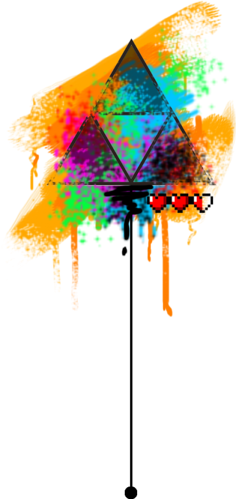 Free Png Download Watercolor Tattoo Design Png Images - Zelda Triforce Tattoo Watercolor Clipart (480x1013), Png Download