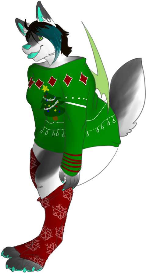 Ugly Sweater Cute Pup - Cartoon Clipart (670x999), Png Download