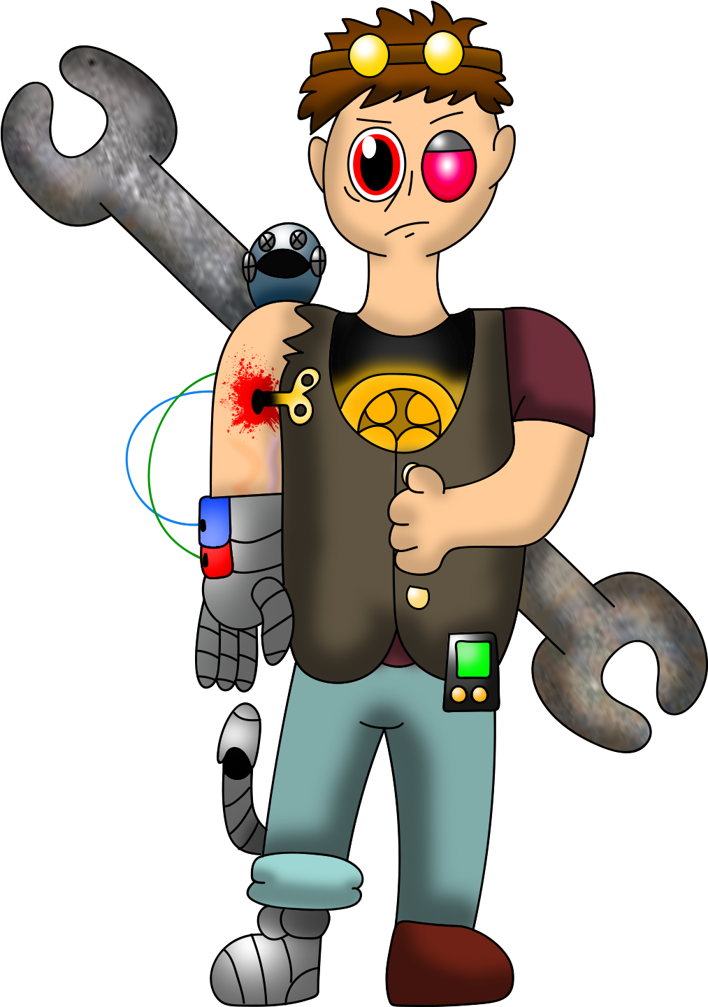 Steampunk Art Prompt - Cartoon Clipart (1052x1488), Png Download