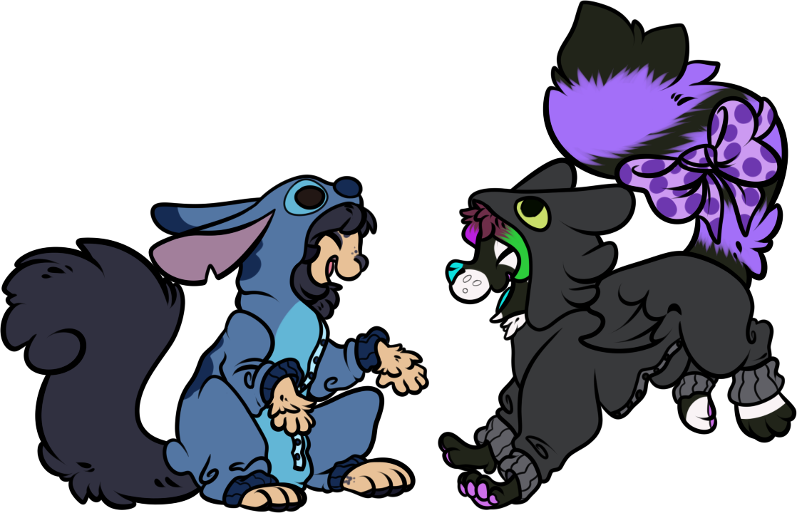 Kigu Friends Ych - Cartoon Clipart (1118x720), Png Download