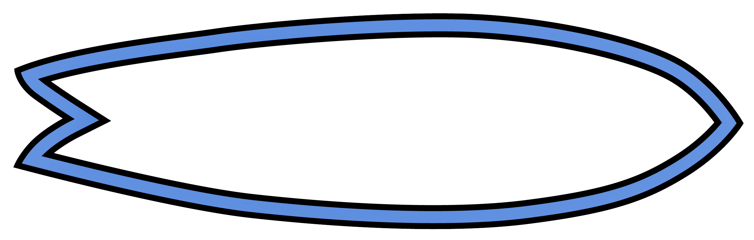 Fish, Fishboard, Surfboard Clipart (2608x831), Png Download