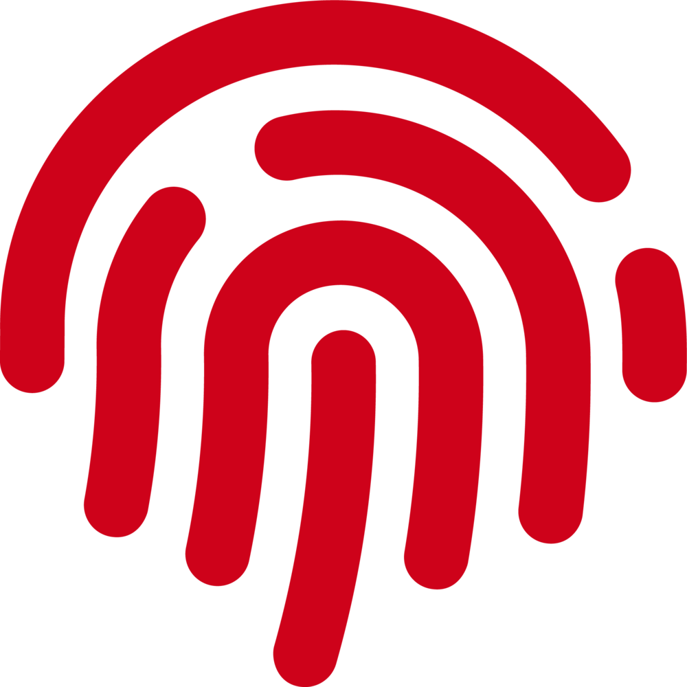 Fingerprint-solid - Scalable Vector Graphics Clipart (1000x1000), Png Download